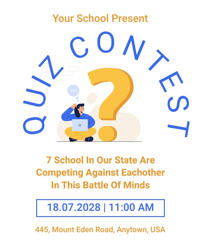 Quiz Contest Flyer Template