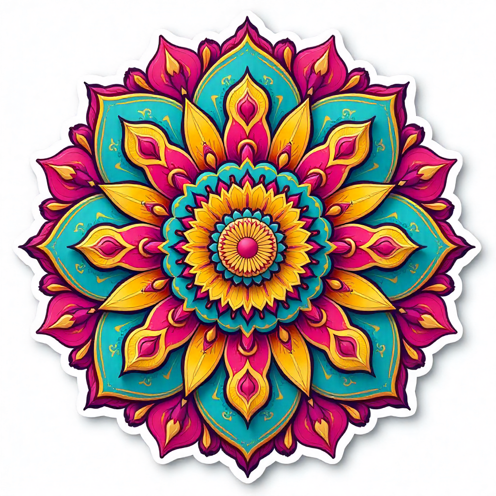 Rangoli Pattern Sticker