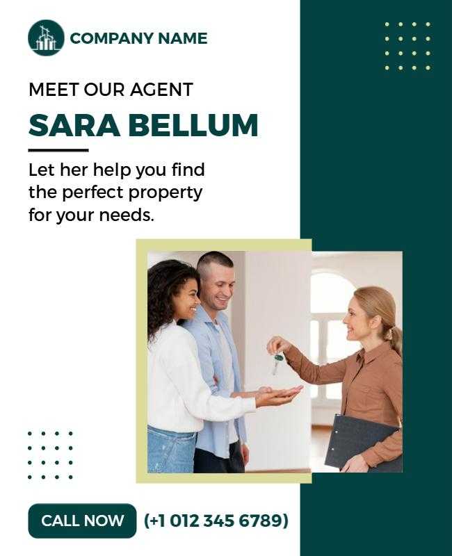 Agent Team Property Introduction Flyer Template