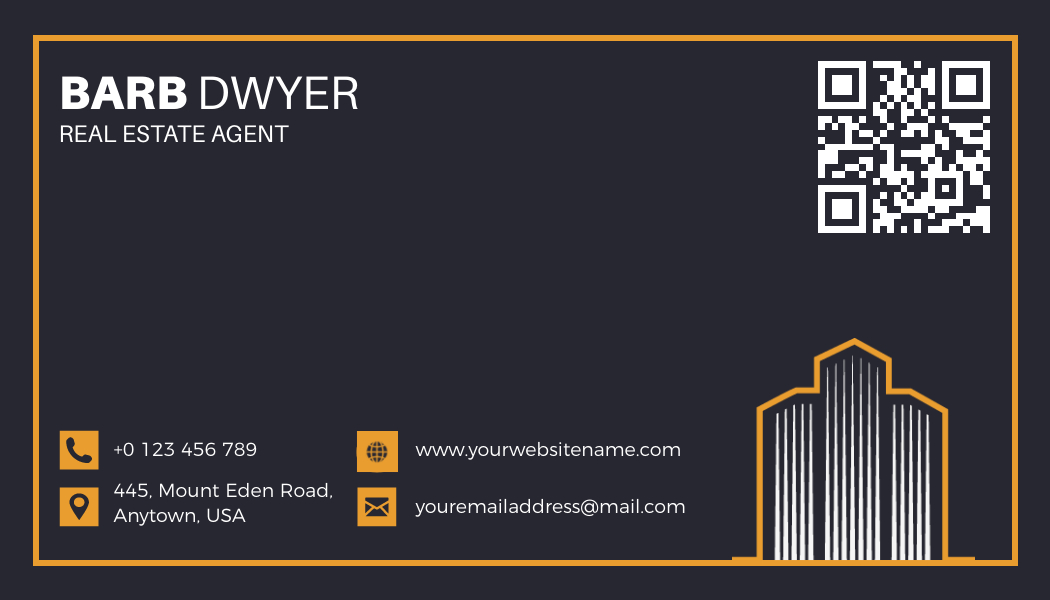 Real Estate Business Card Back