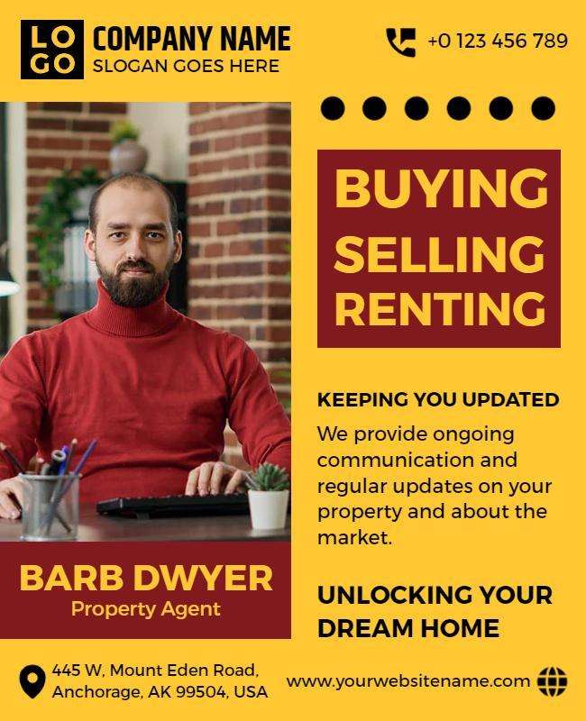 Home Buying and Selling Services Flyer Template