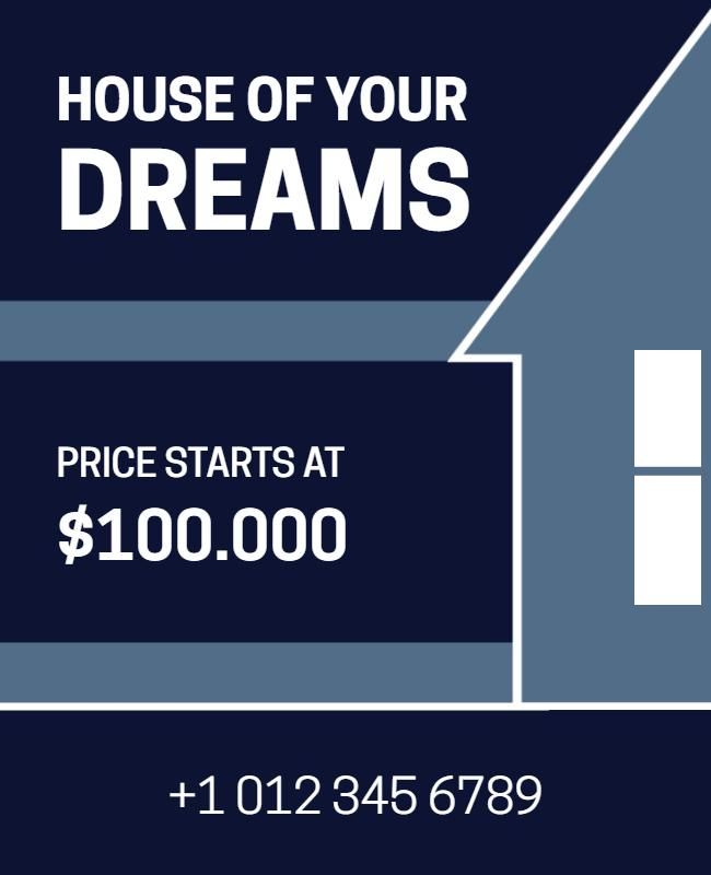 Real Estate Dream Home Plot Promotion Flyer