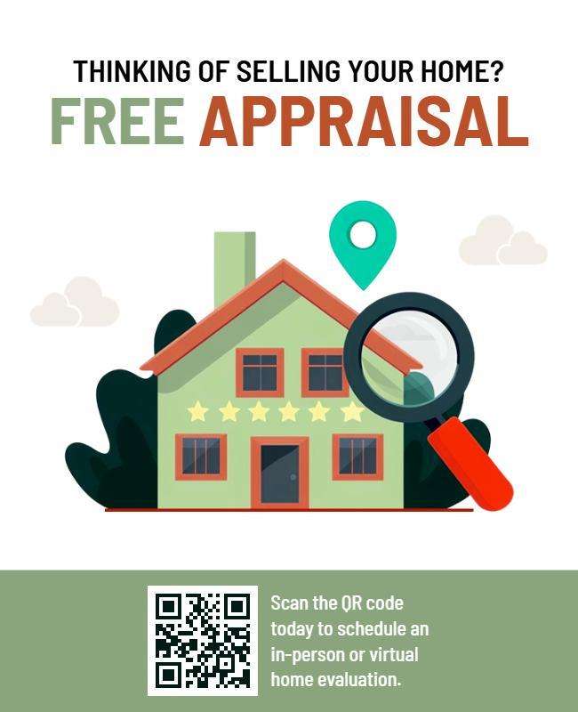 Real Estate Free Appraisal Analysis Flyer Template