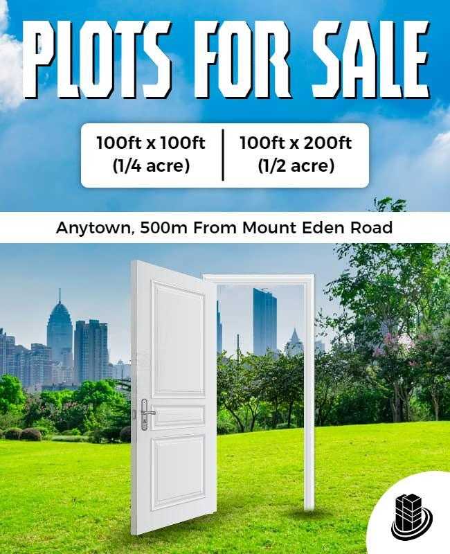 Real Estate Land for Sale Flyer Template