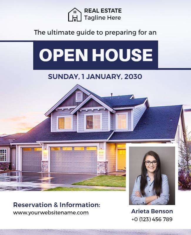Real Estate Open House Event Flyer Template