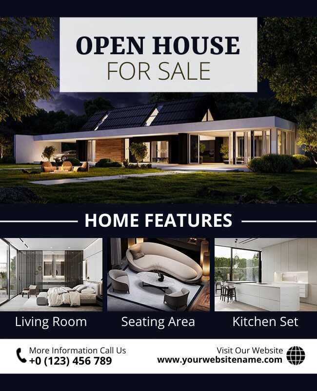 Real Estate Open House Flyer Template