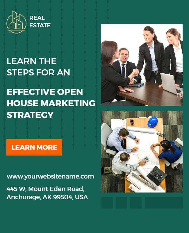 Open House Team Marketing Flyer Template