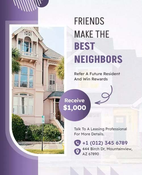 Real Estate Referral Program Promoting Incentives for Successful Referrals