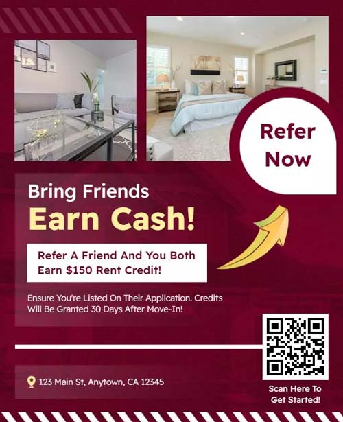 Refer a Friend Rent Credit Offering Incentives for Referrals