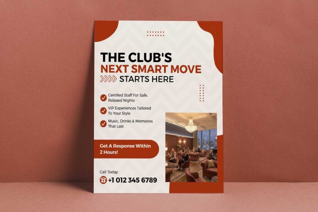 Relaxed Club Atmosphere Flyer Template