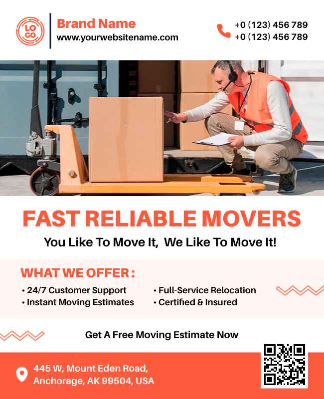 Reliable Movers Service Flyer Template