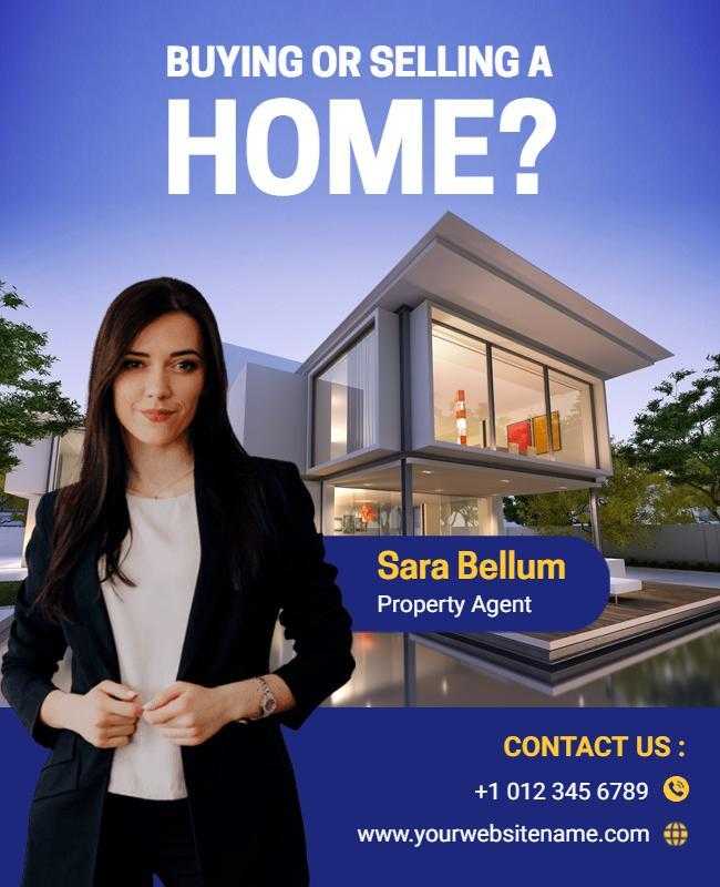 Property Agent Services Flyer Template