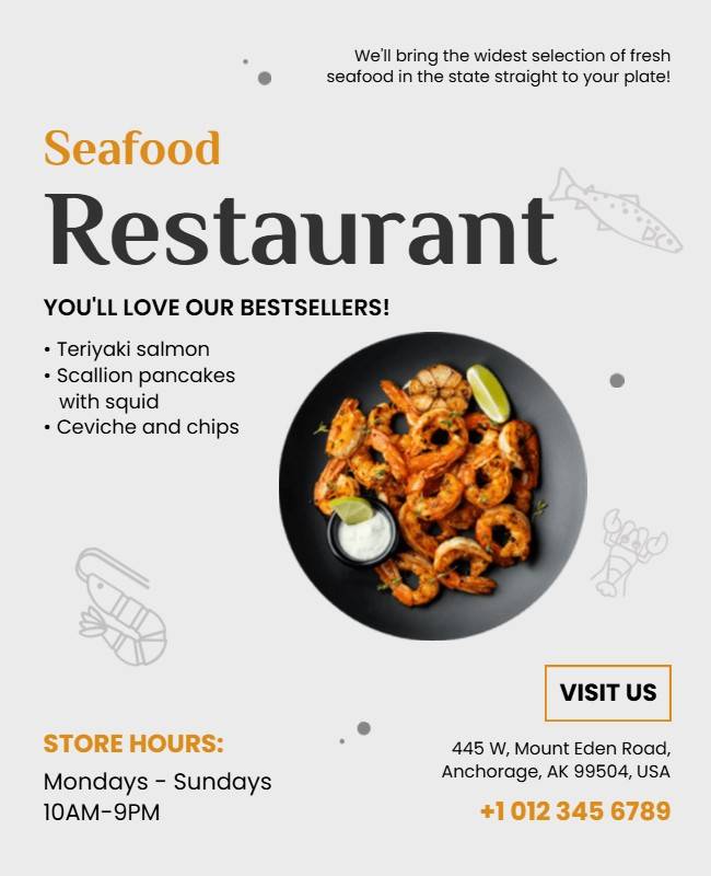 Restaurant flyer