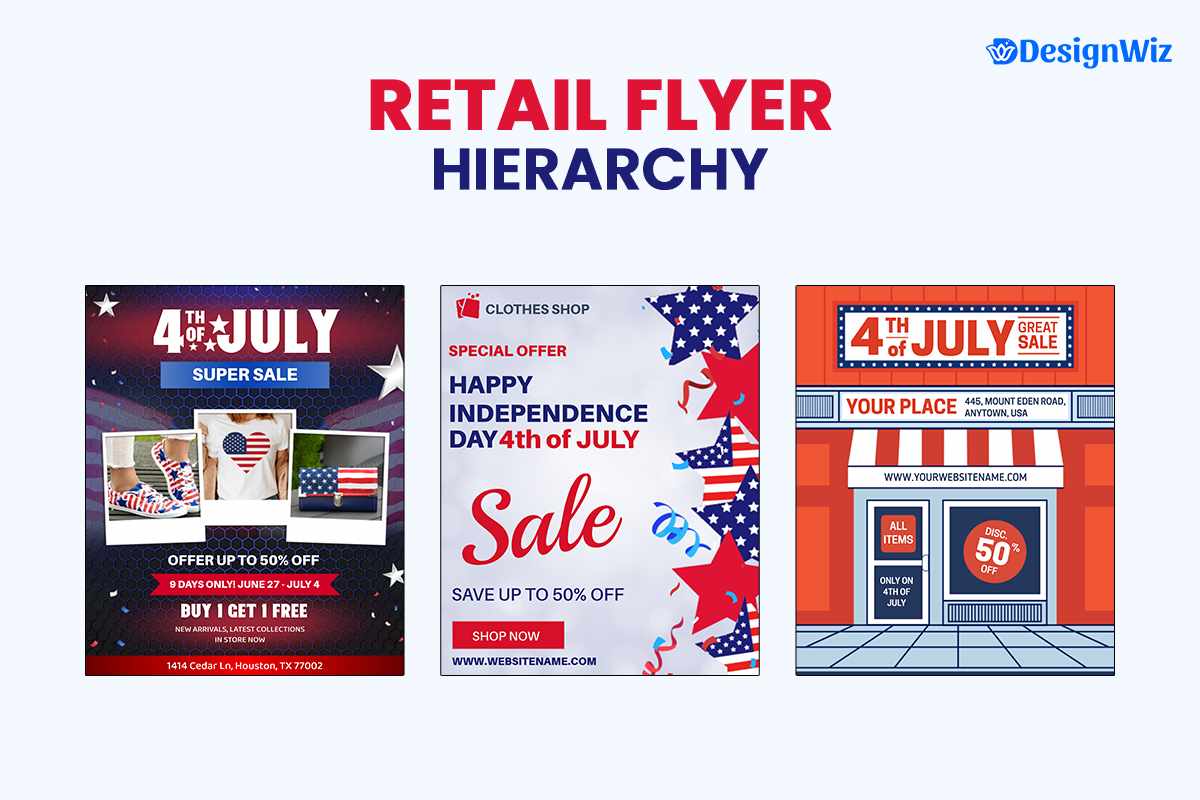 Retail 4th Of July Flyer Templates
