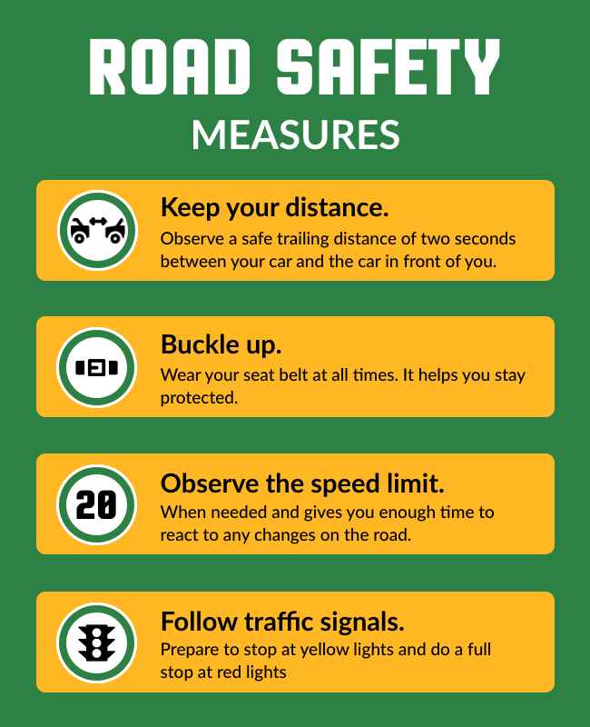 Road Safety Awareness Guidelines Flyer Template