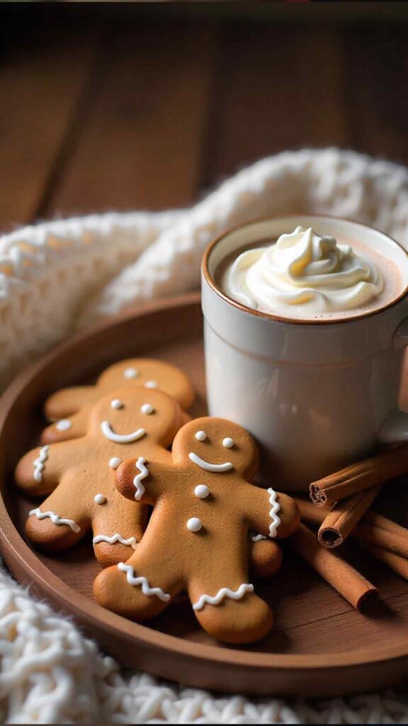 Rustic Winter Snack Background Background