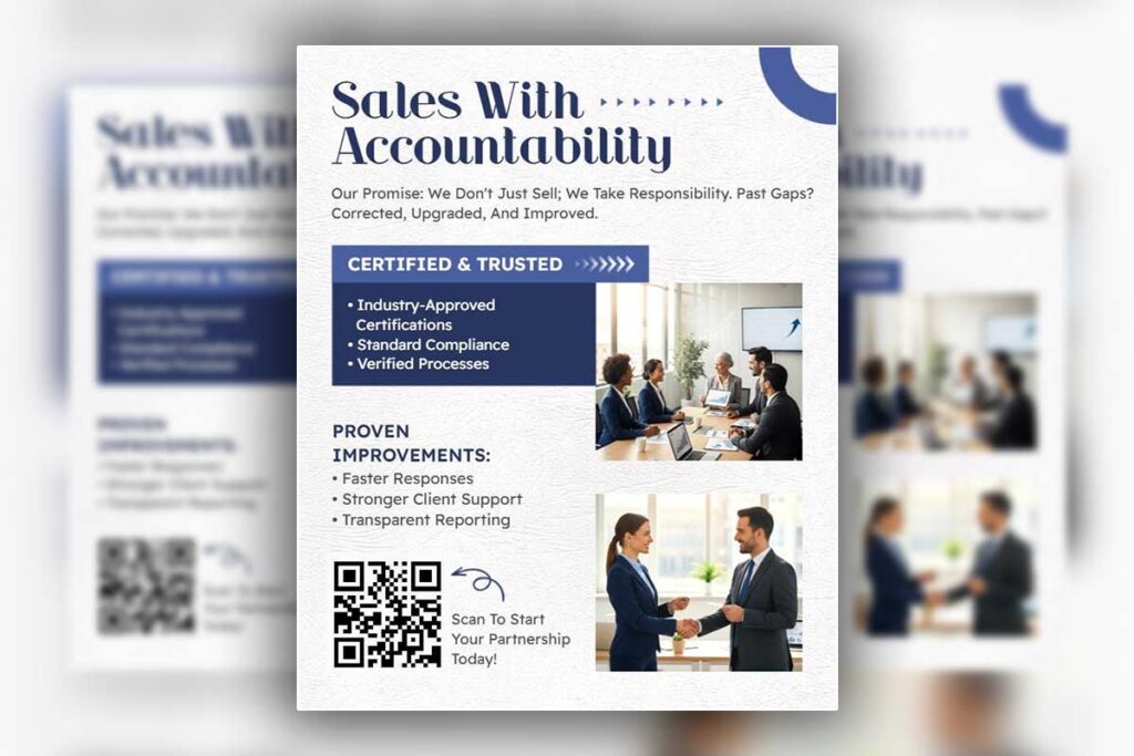 Sales Accountability and Transparency Flyer Template