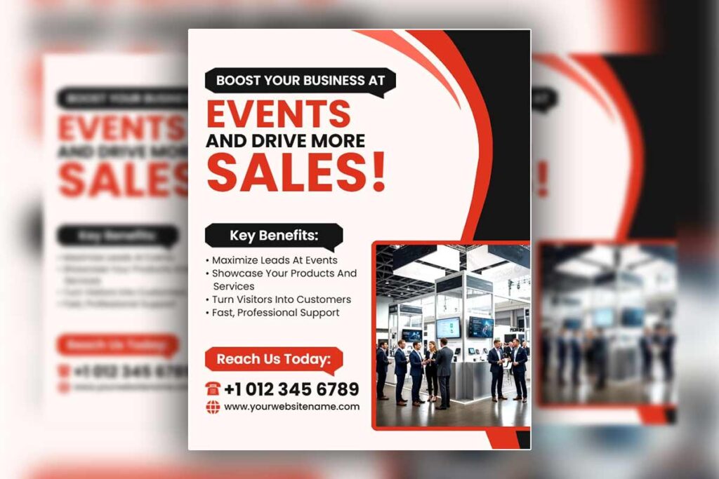 Sales Boosting Event Marketing Flyer Template