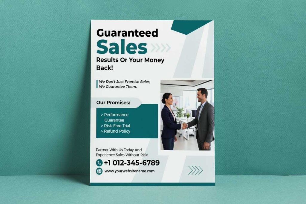 Sales Performance Guarantee Business Flyer Template