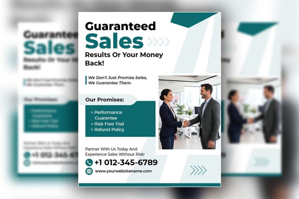 Sales Performance Guarantee Business Flyer Template