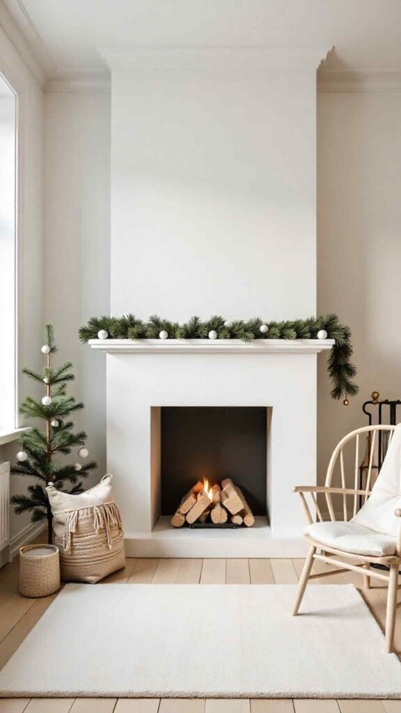 Scandinavian Modern with Light Wood Background