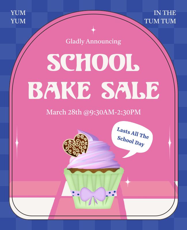 School Bake Sale Event Flyer Template