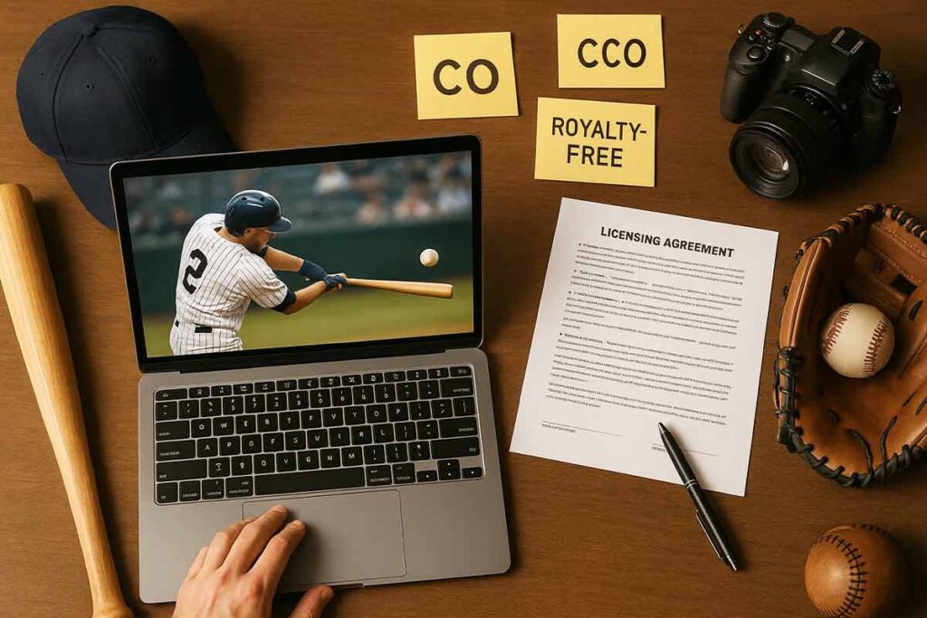 selection process for baseball imagery and graphics