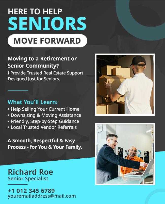 Senior Community Real Estate Assistance Flyer