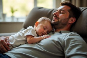sentimental father with child moments