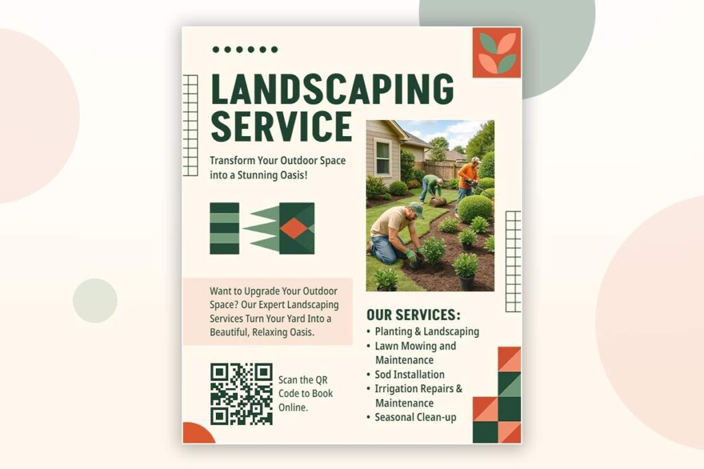 showcase professional lawn case flyer