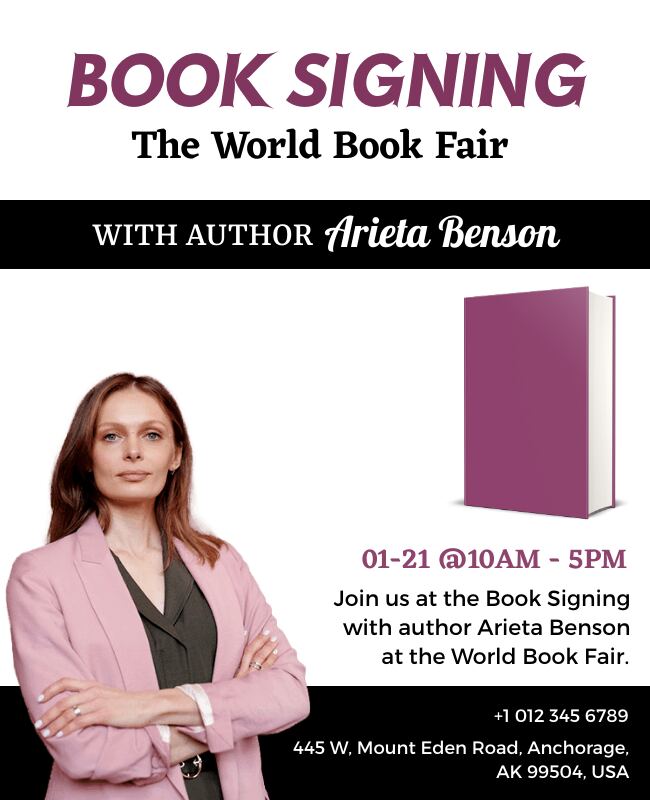 Signing Book Fair Flyer Template