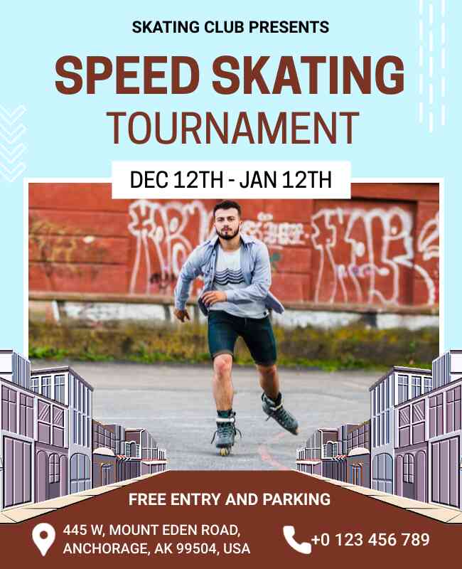 Skating Tournament Flyer Template