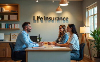 Life insurance flyer showcasing smart selling strategies and policy benefits.