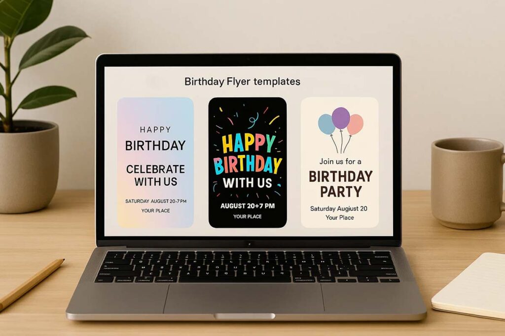 Social Media Birthday Flyers