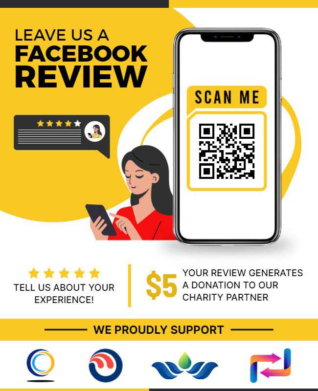 Social Media Charity Support Flyer Encouraging Donations and Engagement