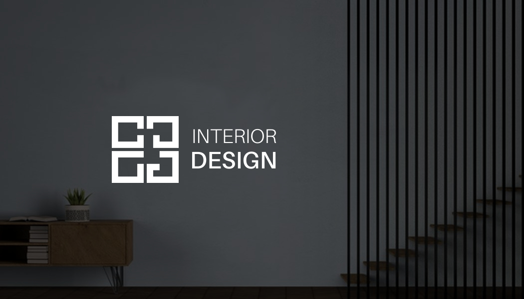 Soft Black Interior Design Business Card Front