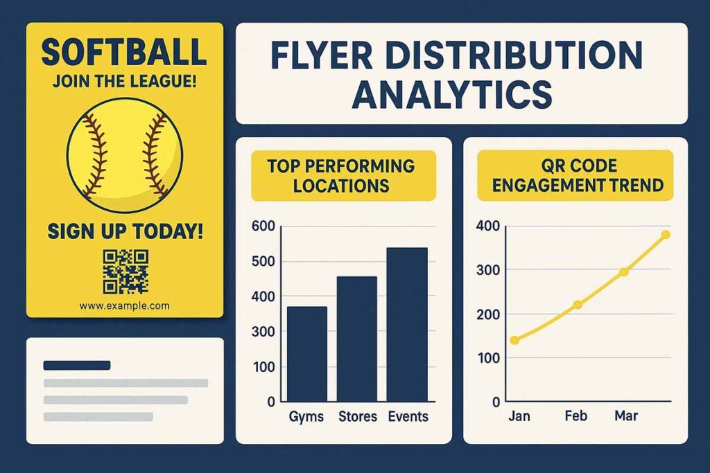 Analytics Dashboard Showing Flyer Distribution Performance Metrics