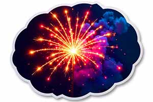 Sparkler Stick Sticker
