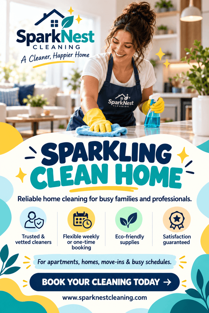 sparkling clean home flyer made with designwiz