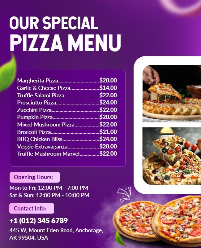 special-pizza-menu-design