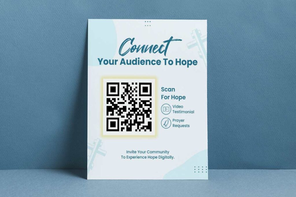 Spiritual Serenity Theme Community Evangelism Connection Flyer Template