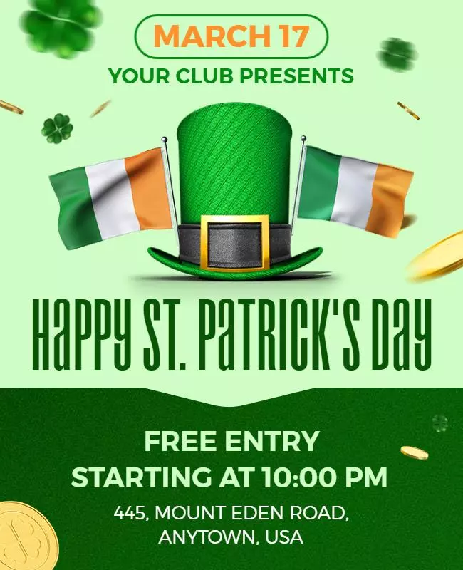 Patricks Day Event Flyer Template