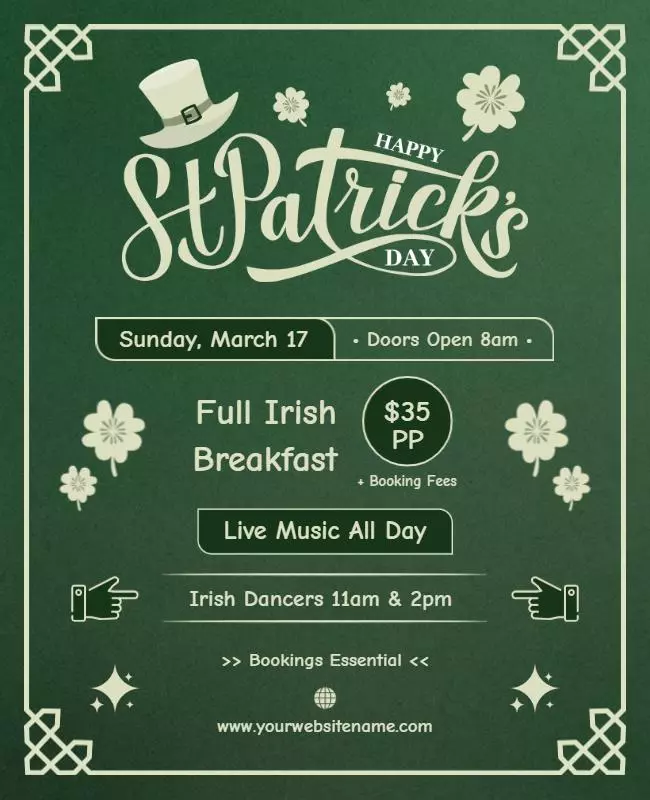 Patricks Day Celebration Event Flyer