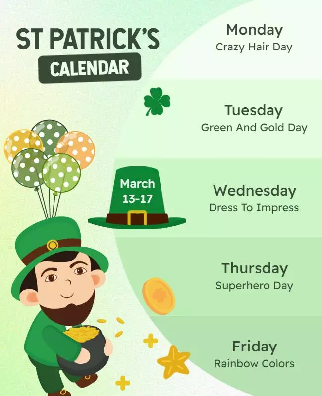 St. Patrick’s Day Trendy Activities Flyer