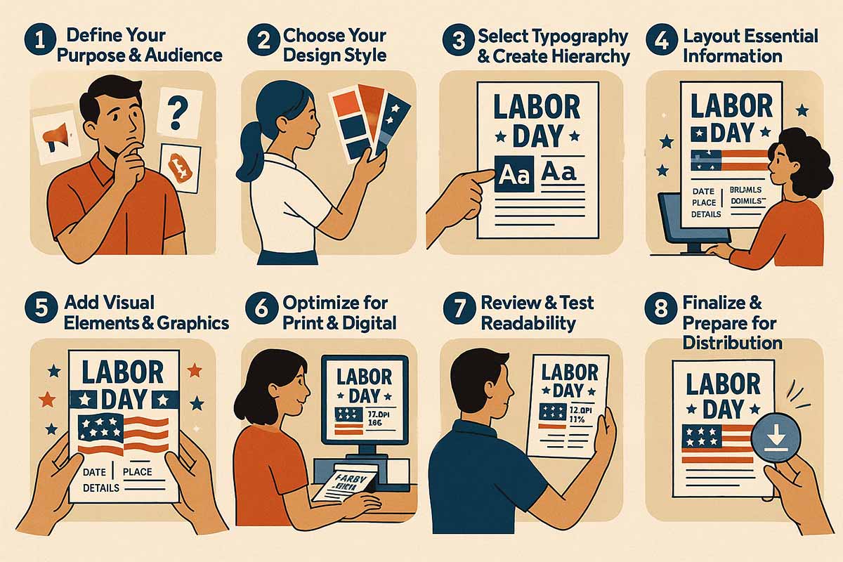 Step-by-step Guide To Create A Professional Labor Day Flyer From Concept To Completion