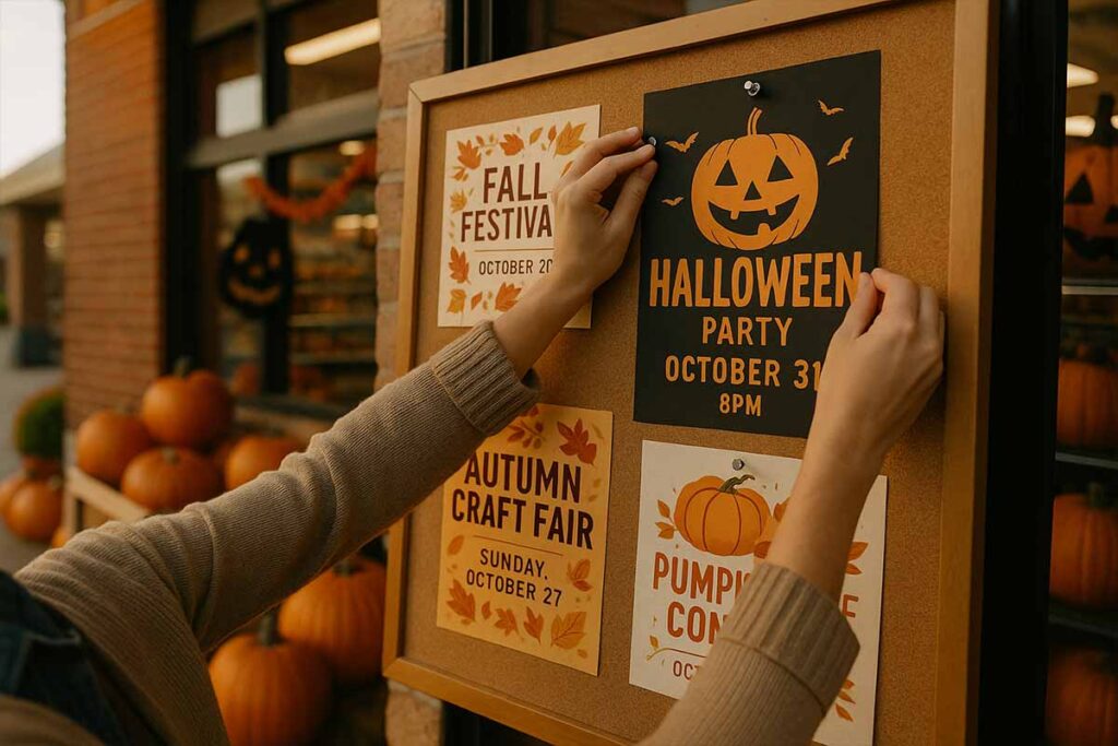 strategic timing key for halloween flyer placement