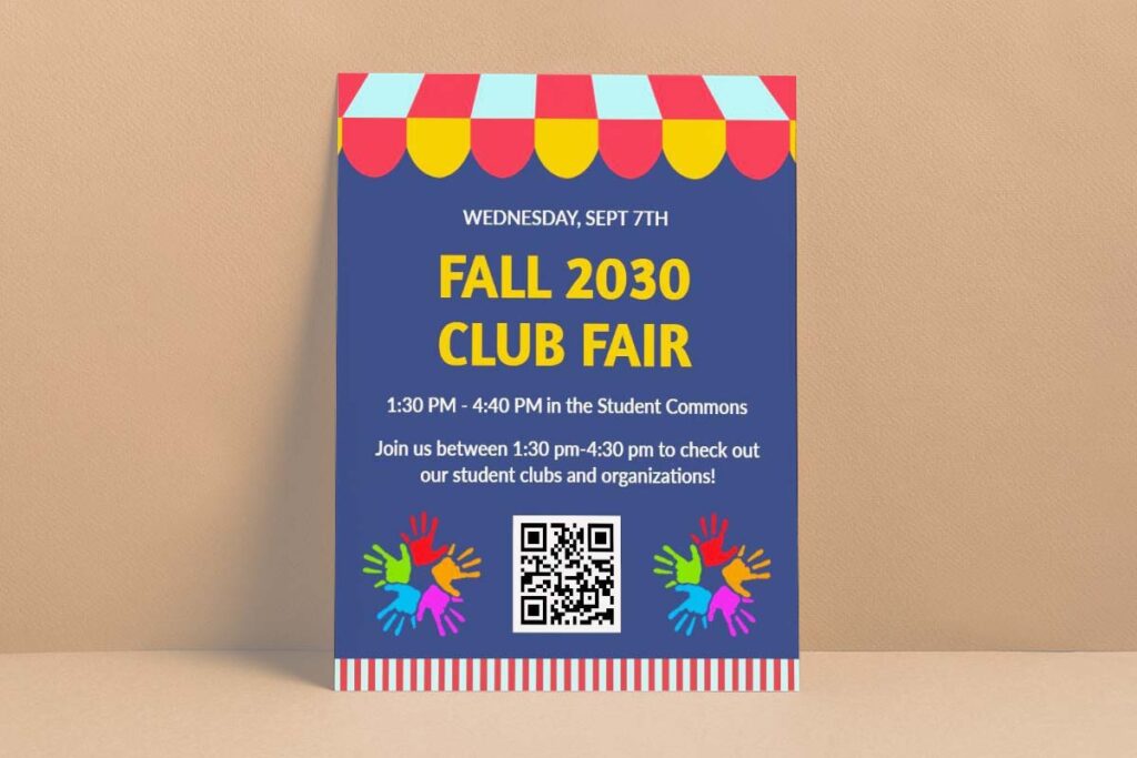 Student Clubs and Organizations Fair Flyer Template