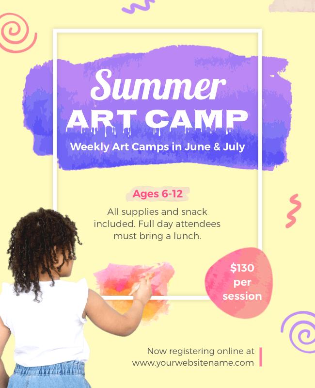 Target the right kids by using language that resonates with their interests, like 'for future artists' for an arts camp.