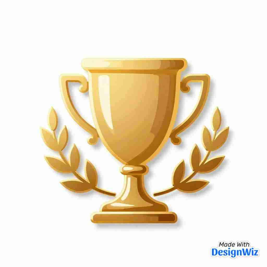 super bowl image golden trophy icon