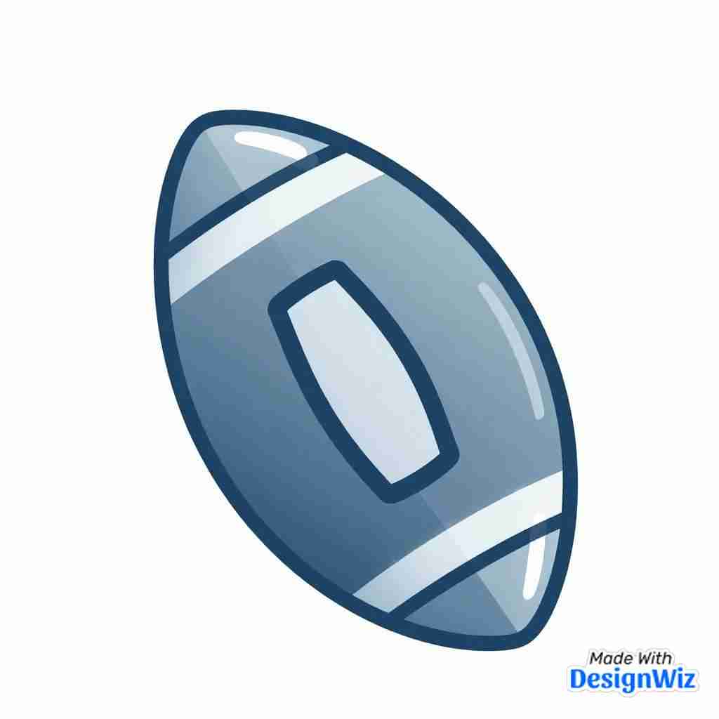 super bowl image in simple clean flat design